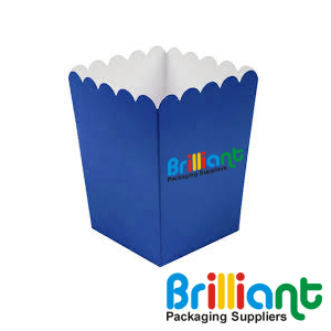 Blue Popcorn Boxes
