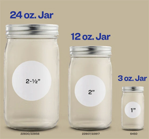 3oz Jar Labels