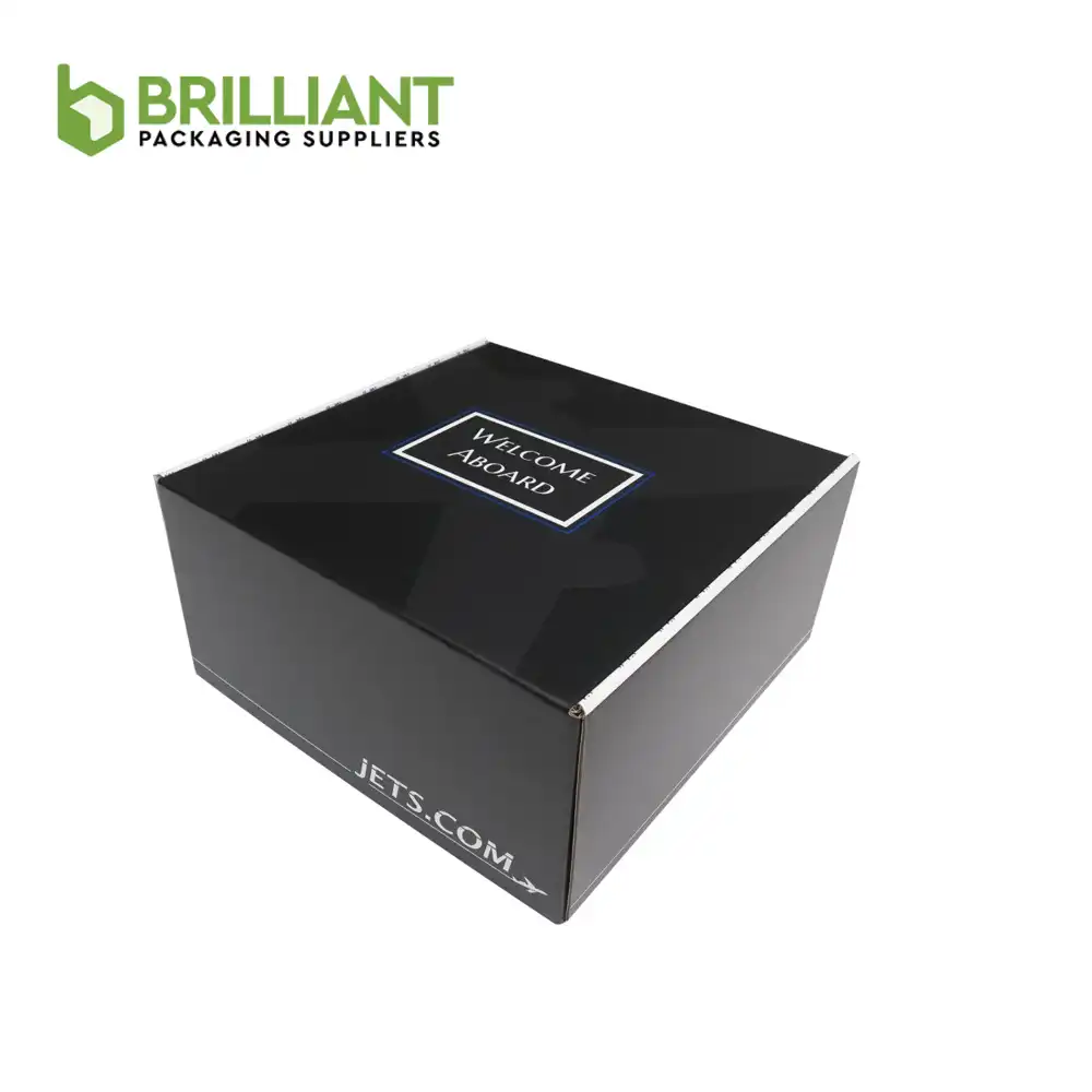 Custom Black Boxes Wholesale with Printed Logo